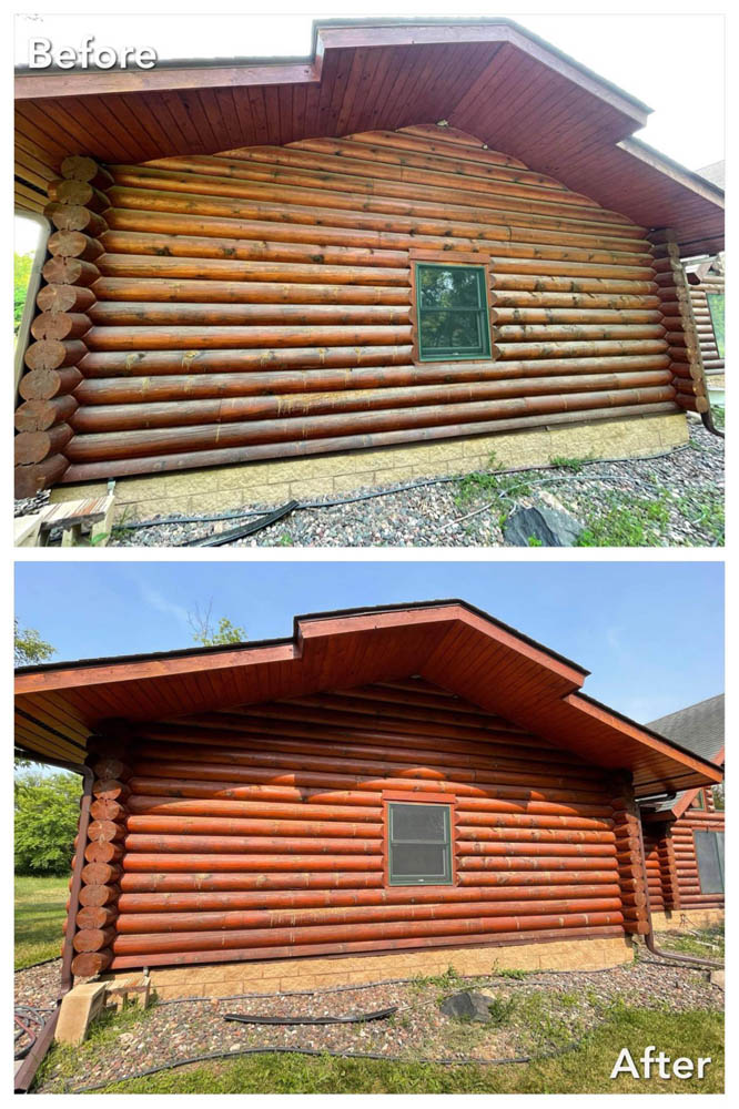 Log cabin restoration